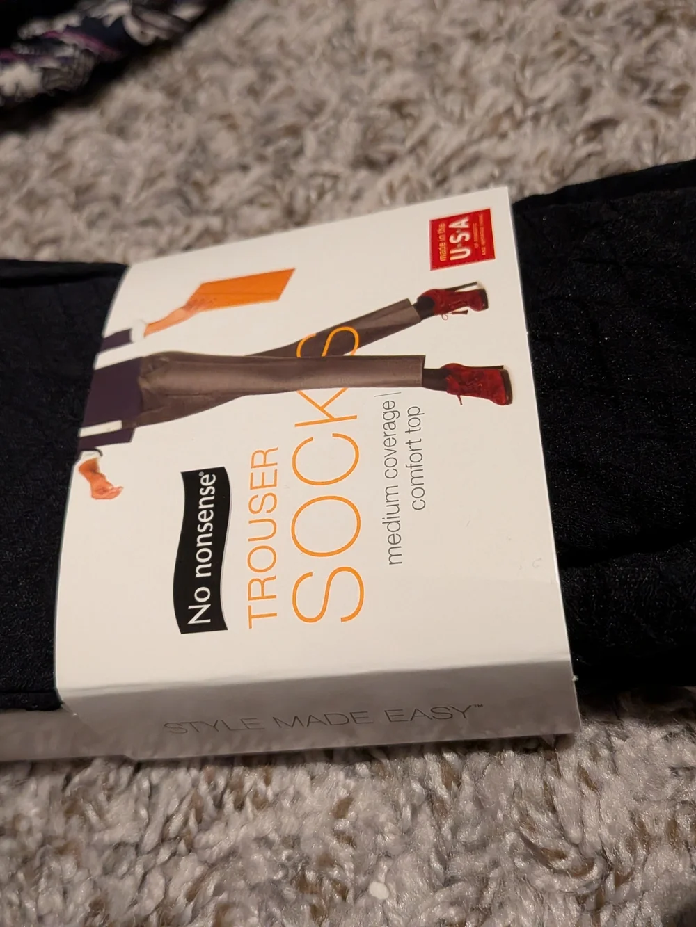 No Nonsense Women's Black Trouser Socks - NEW